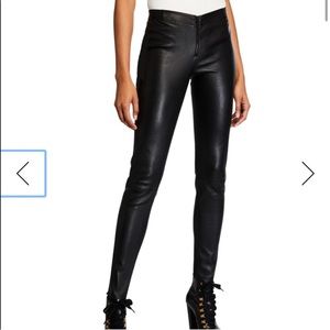 Alice and Olivia Leather Leggings Size 6 Perfect Condition